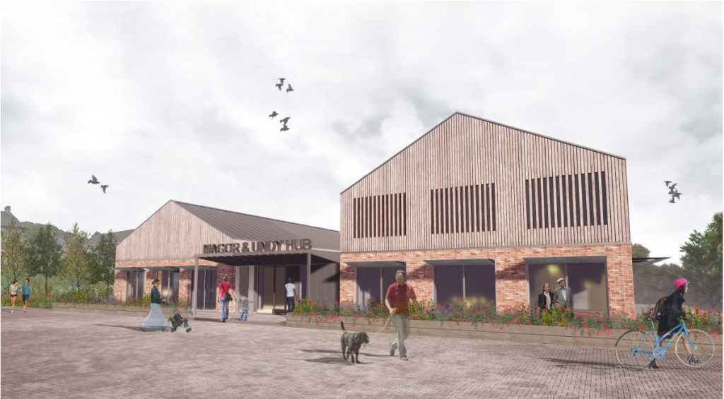 Architect drawings of proposed Magor and Undy Hub (image courtesy of