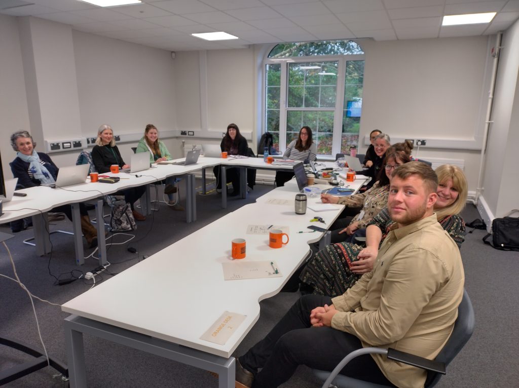 Colleagues attending the Carbon Literacy training at County Hall in Usk