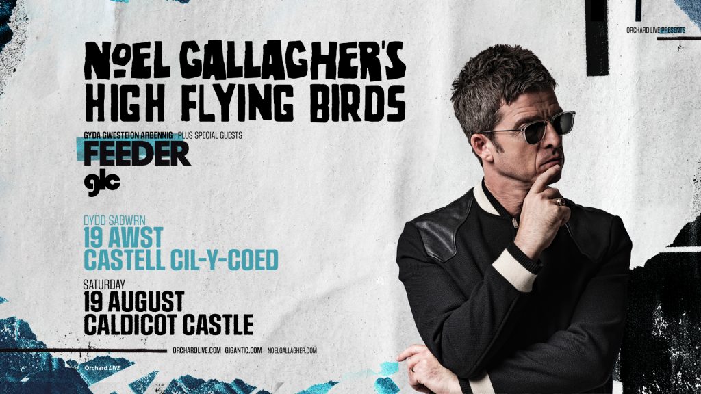 event poster featuring Noel Gallagher
