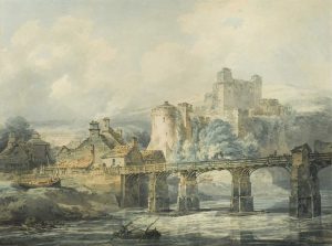 Chepstow Castle. Painted in 1794 by JMW Turner