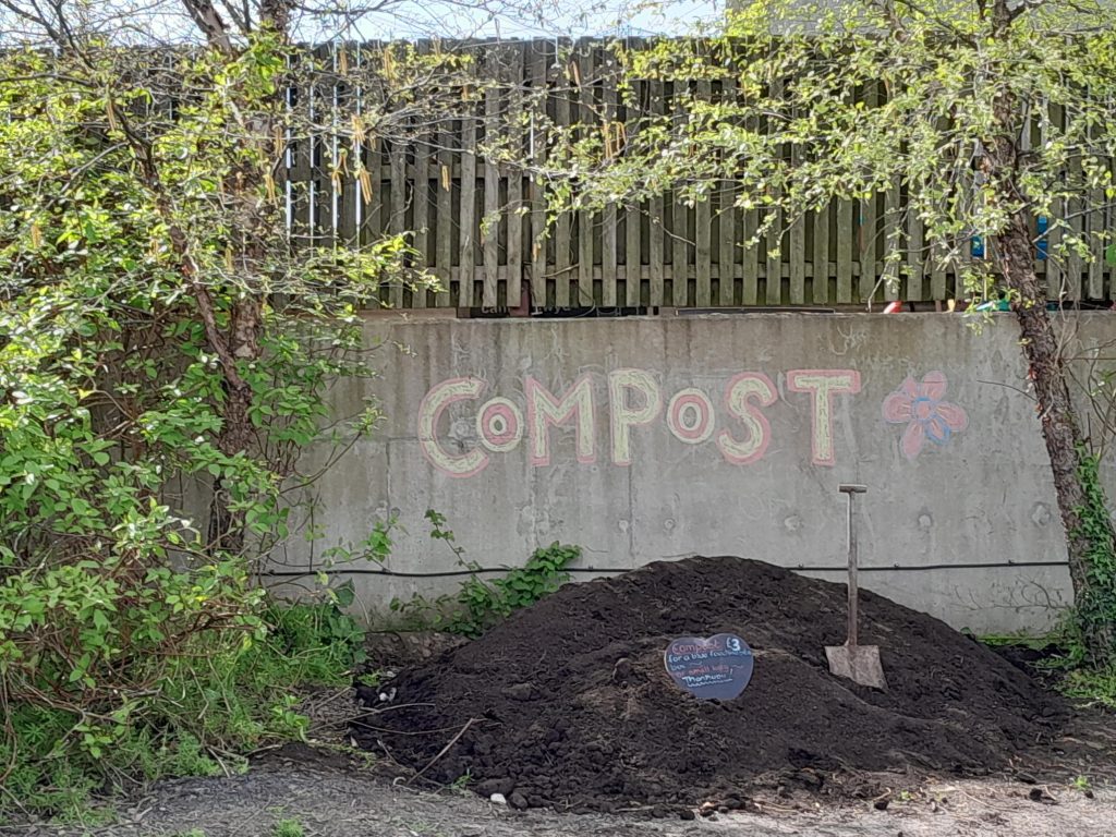 Compost made from garden waste, on sale at Five Lanes Reuse shop 