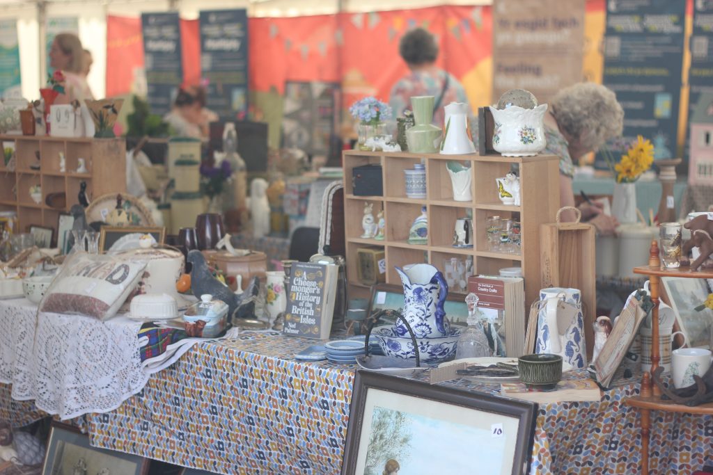 variety of items available at the ReUse Shop at Usk Show. 