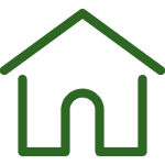 Green house icon